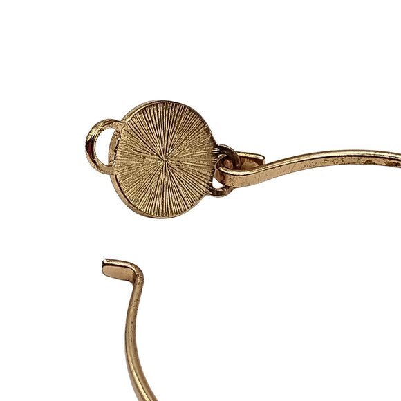 Vintage Guess Womens Silver Plated Rhinestone Enamel Bangle Bracelet Barbiecore - Picture 3 of 6